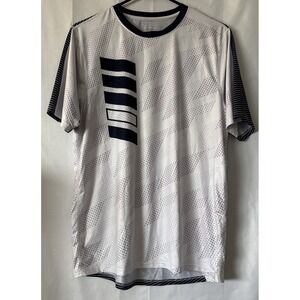 EUC Liberty Pro Men's Blue White Short Sleeve Quick Dry Activewear‎ Top: Small